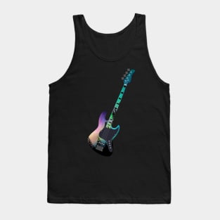 Northern Lights Bass Guitar Tank Top